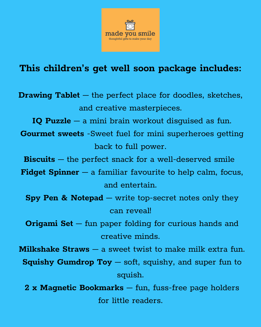 Children’s Get Well Soon Gift Box Age 5 - 8
