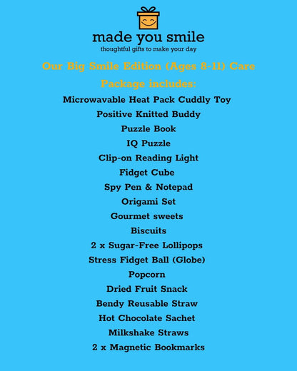Children's Care Package - Ages 8 - 11 - Big Smile Edition