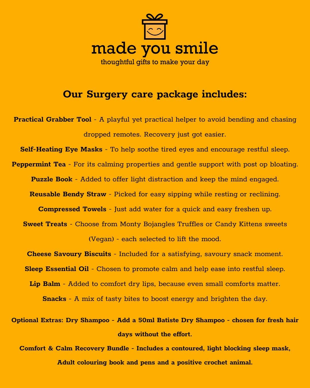 Surgery Recovery Care Package