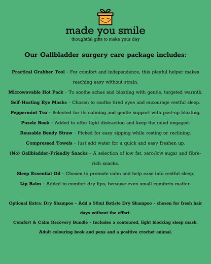 Gallbladder Surgery Recovery Care Package