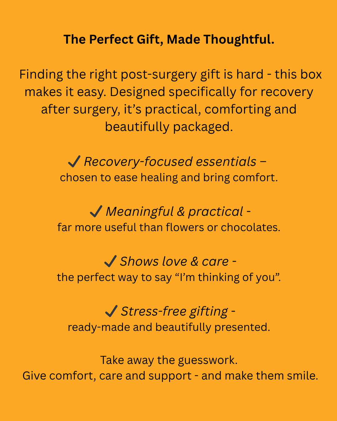 Mini Surgery Recovery Care Package