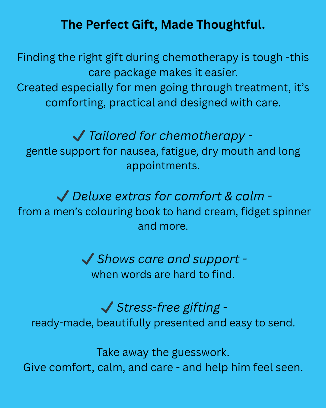 Men's Chemotherapy Care Package