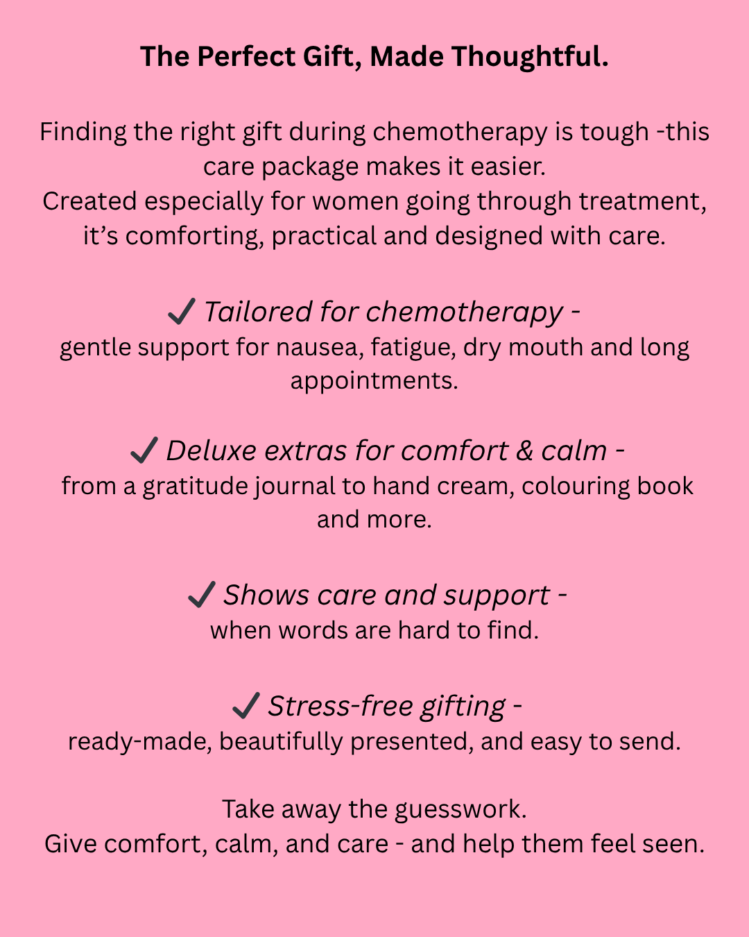 Women's Chemotherapy Care Package
