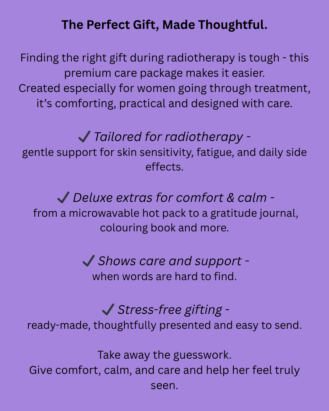 Women's Radiotherapy Care Package