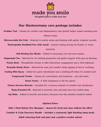 Hysterectomy Recovery Care Package