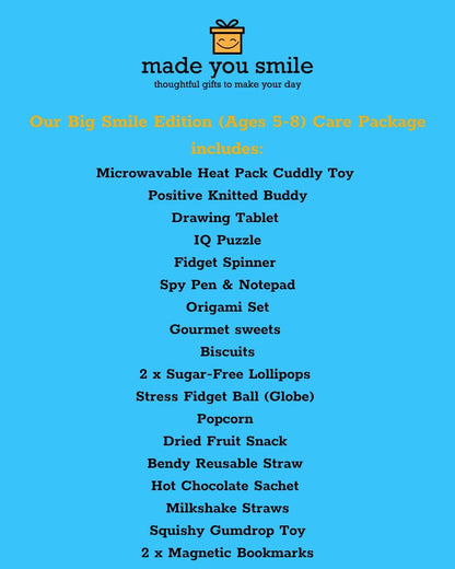 Children's Get Well Soon Care Package - Ages 5-8 - Big Smile Edition